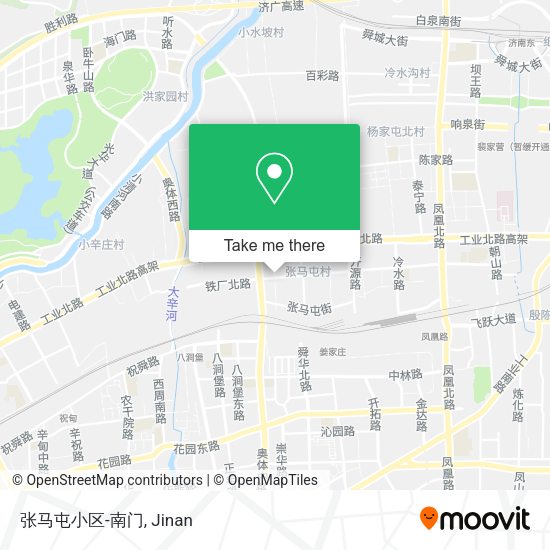 张马屯小区-南门 map