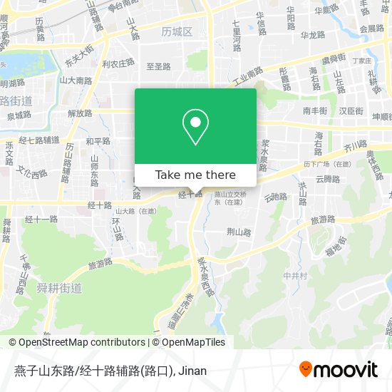燕子山东路/经十路辅路(路口) map