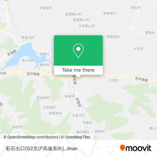 彩石出口(G2京沪高速东向) map