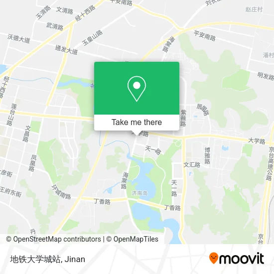地铁大学城站 map