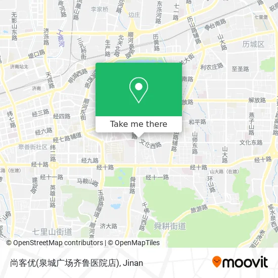 尚客优(泉城广场齐鲁医院店) map