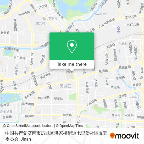 中国共产党济南市厉城区洪家楼街道七里堡社区支部委员会 map