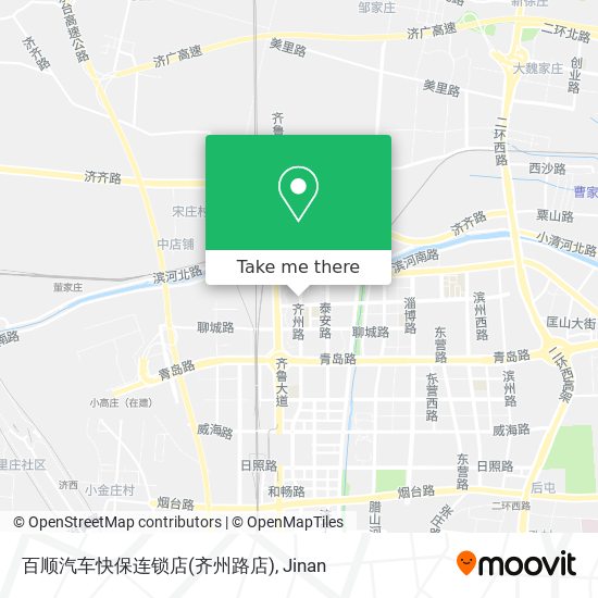 百顺汽车快保连锁店(齐州路店) map