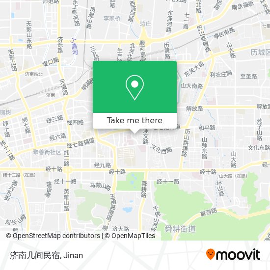 济南几间民宿 map