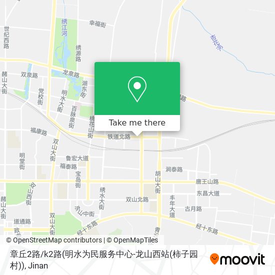 章丘2路/k2路(明水为民服务中心-龙山西站(柿子园村)) map
