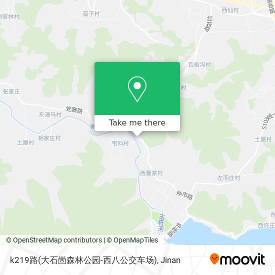 k219路(大石崮森林公园-西八公交车场) map