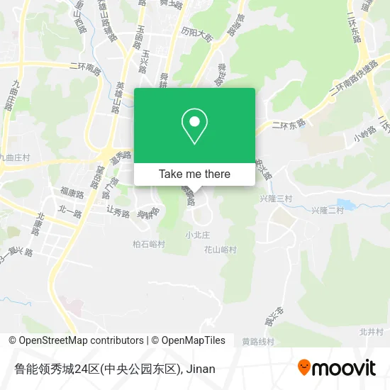 鲁能领秀城24区(中央公园东区) map