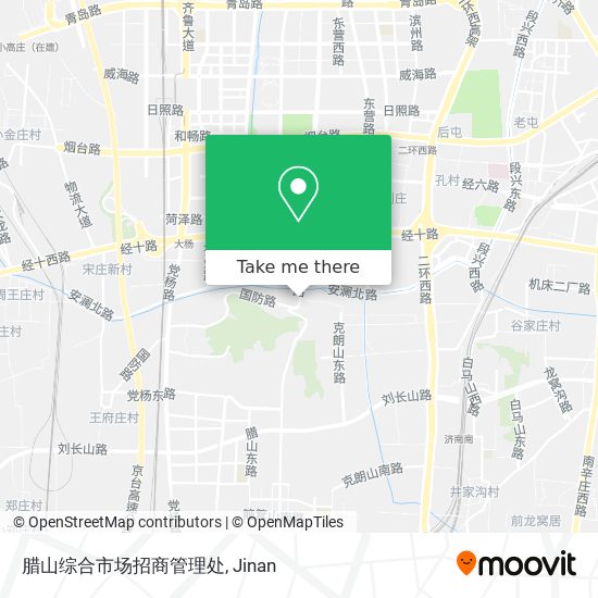 腊山综合市场招商管理处 map