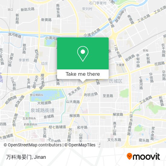 万科海晏门 map