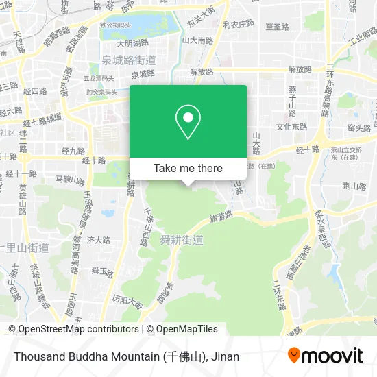 Thousand Buddha Mountain (千佛山) map