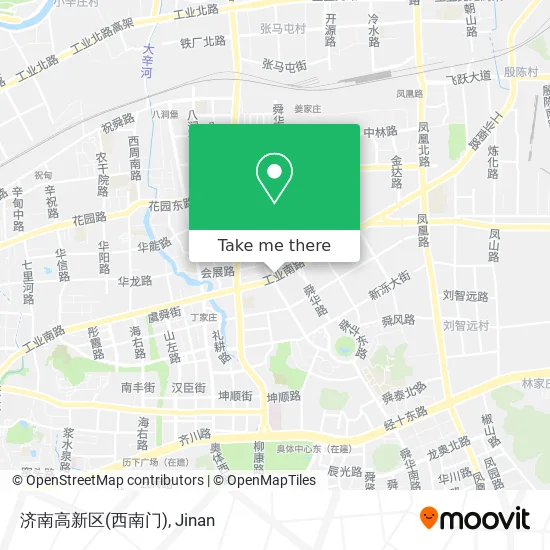 济南高新区(西南门) map