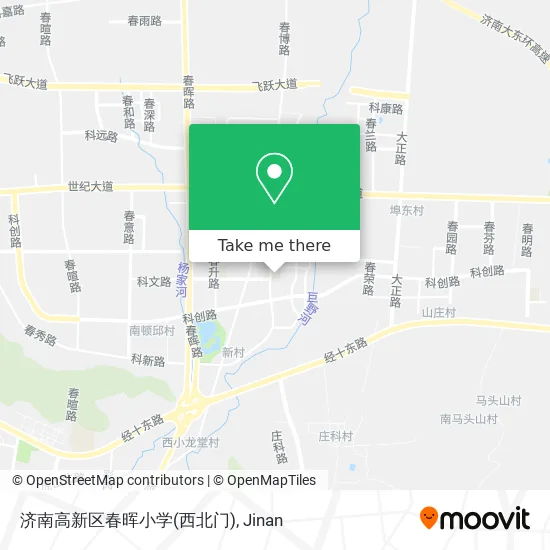 济南高新区春晖小学(西北门) map