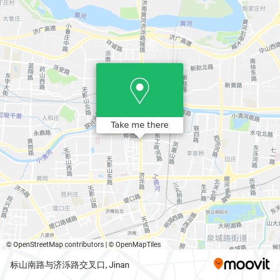 标山南路与济泺路交叉口 map