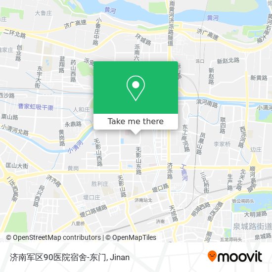 济南军区90医院宿舍-东门 map