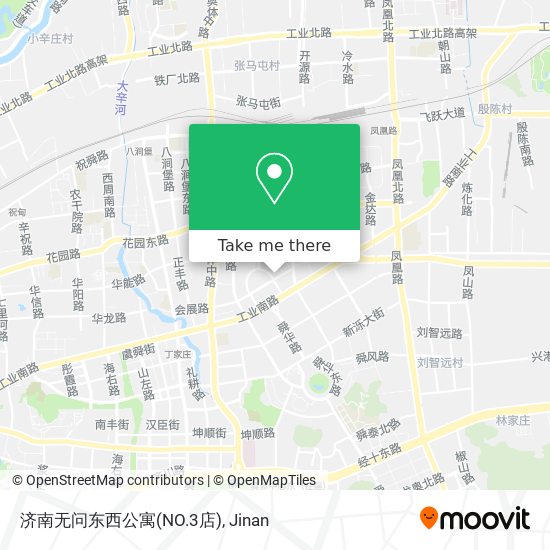 济南无问东西公寓(NO.3店) map