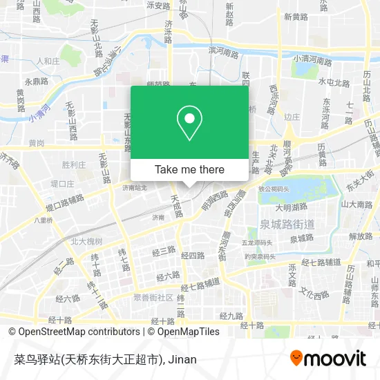菜鸟驿站(天桥东街大正超市) map