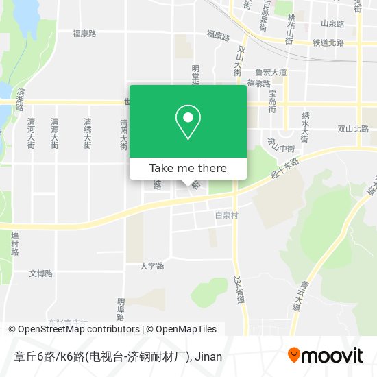 章丘6路/k6路(电视台-济钢耐材厂) map