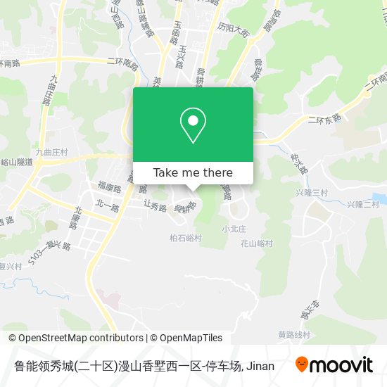 鲁能领秀城(二十区)漫山香墅西一区-停车场 map