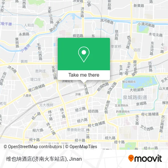 维也纳酒店(济南火车站店) map