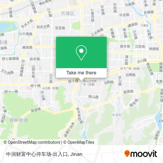 中润财富中心停车场-出入口 map