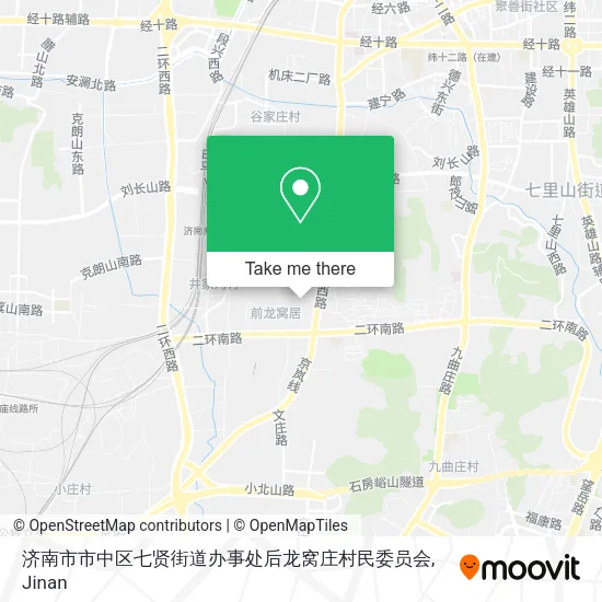济南市市中区七贤街道办事处后龙窝庄村民委员会 map