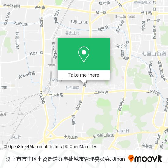 济南市市中区七贤街道办事处城市管理委员会 map