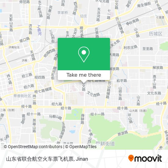 山东省联合航空火车票飞机票 map