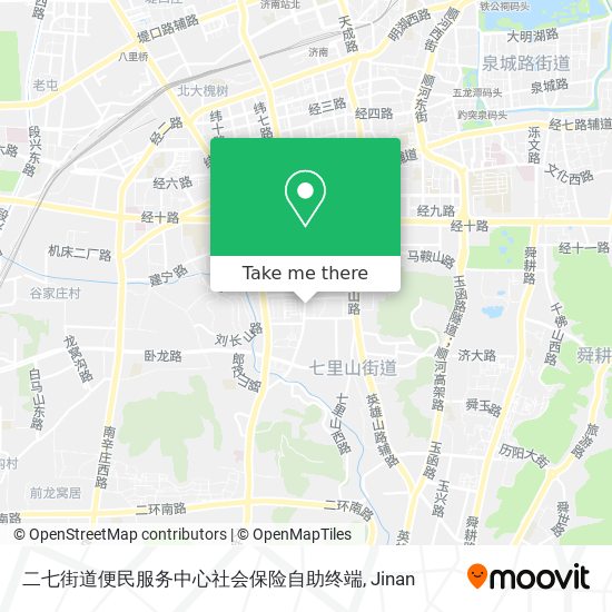 二七街道便民服务中心社会保险自助终端 map