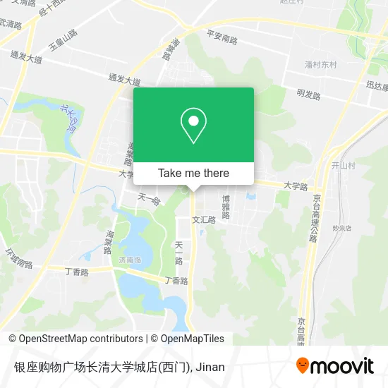 银座购物广场长清大学城店(西门) map