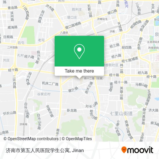 济南市第五人民医院学生公寓 map