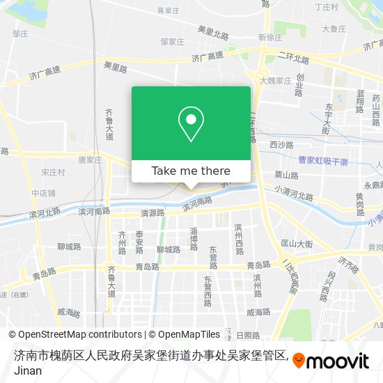 济南市槐荫区人民政府吴家堡街道办事处吴家堡管区 map
