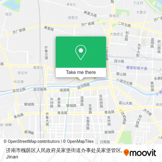 济南市槐荫区人民政府吴家堡街道办事处吴家堡管区 map