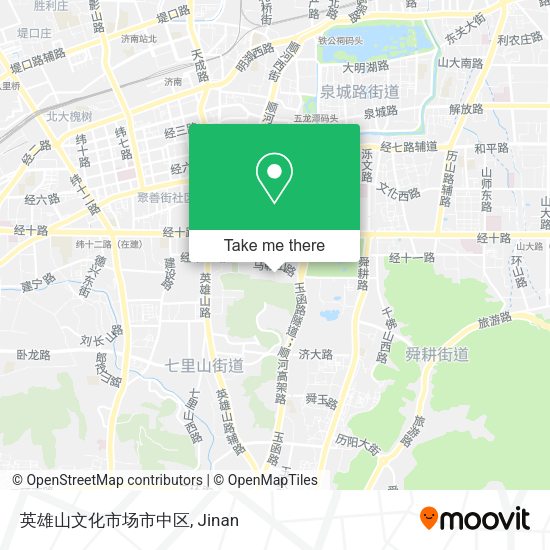 英雄山文化市场市中区 map