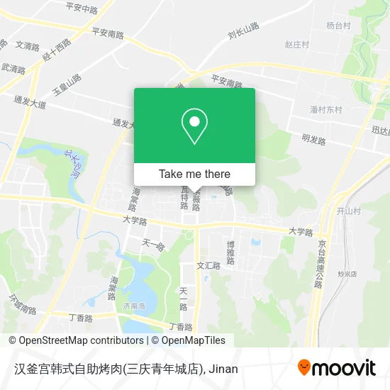 汉釜宫韩式自助烤肉(三庆青年城店) map