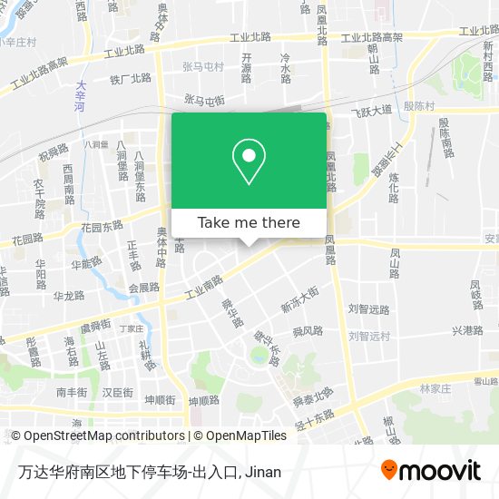万达华府南区地下停车场-出入口 map