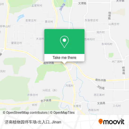 济南植物园停车场-出入口 map