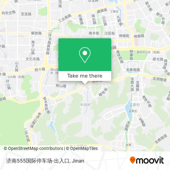 济南555国际停车场-出入口 map