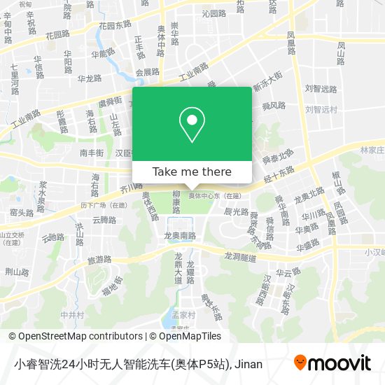 小睿智洗24小时无人智能洗车(奥体P5站) map