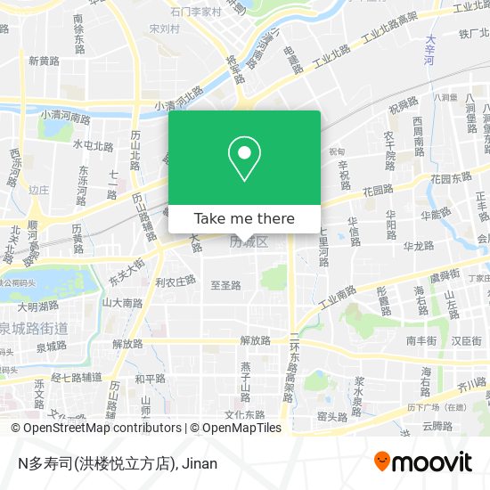 How To Get To N多寿司 洪楼悦立方店 In 历城区by Bus