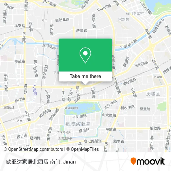 欧亚达家居北园店-南门 map
