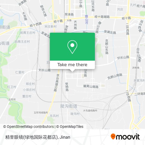 精誉眼镜(绿地国际花都店) map