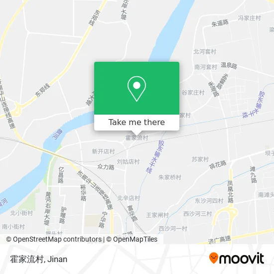 霍家流村 map