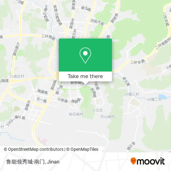 鲁能领秀城-南门 map
