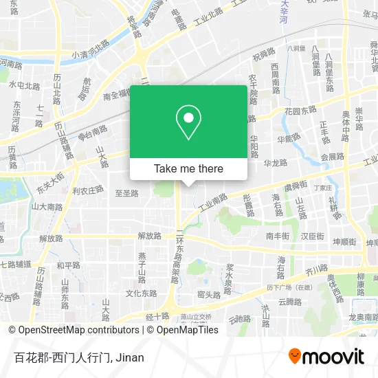 百花郡-西门人行门 map