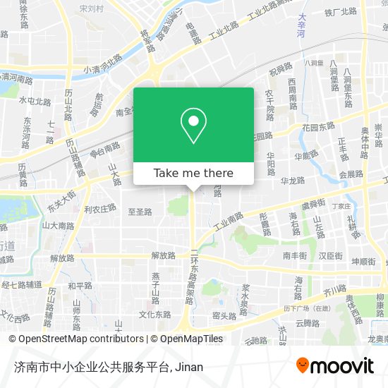 济南市中小企业公共服务平台 map