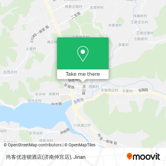 尚客优连锁酒店(济南仲宫店) map