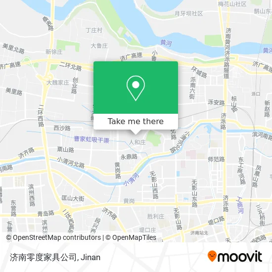 济南零度家具公司 map
