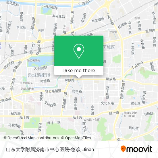 山东大学附属济南市中心医院-急诊 map