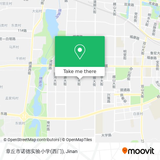 章丘市诺德实验小学(西门) map
