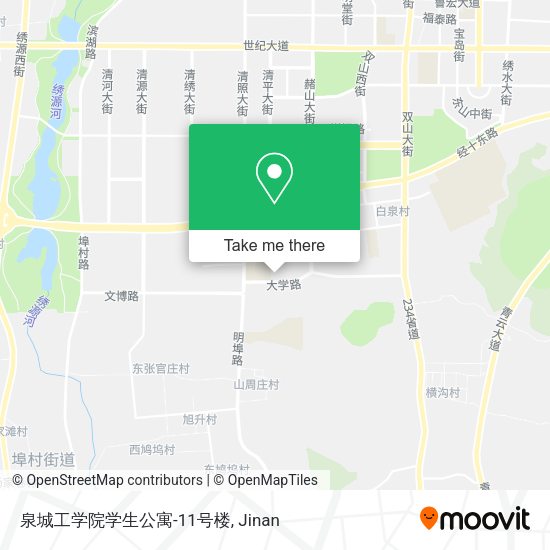 泉城工学院学生公寓-11号楼 map
